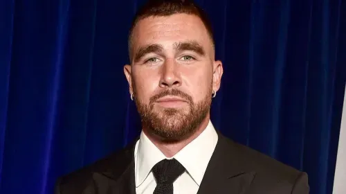 ‘Beautiful to See’: Travis Kelce Chokes Up Talking About the Kids His 87 & Running Foundation Is Helping