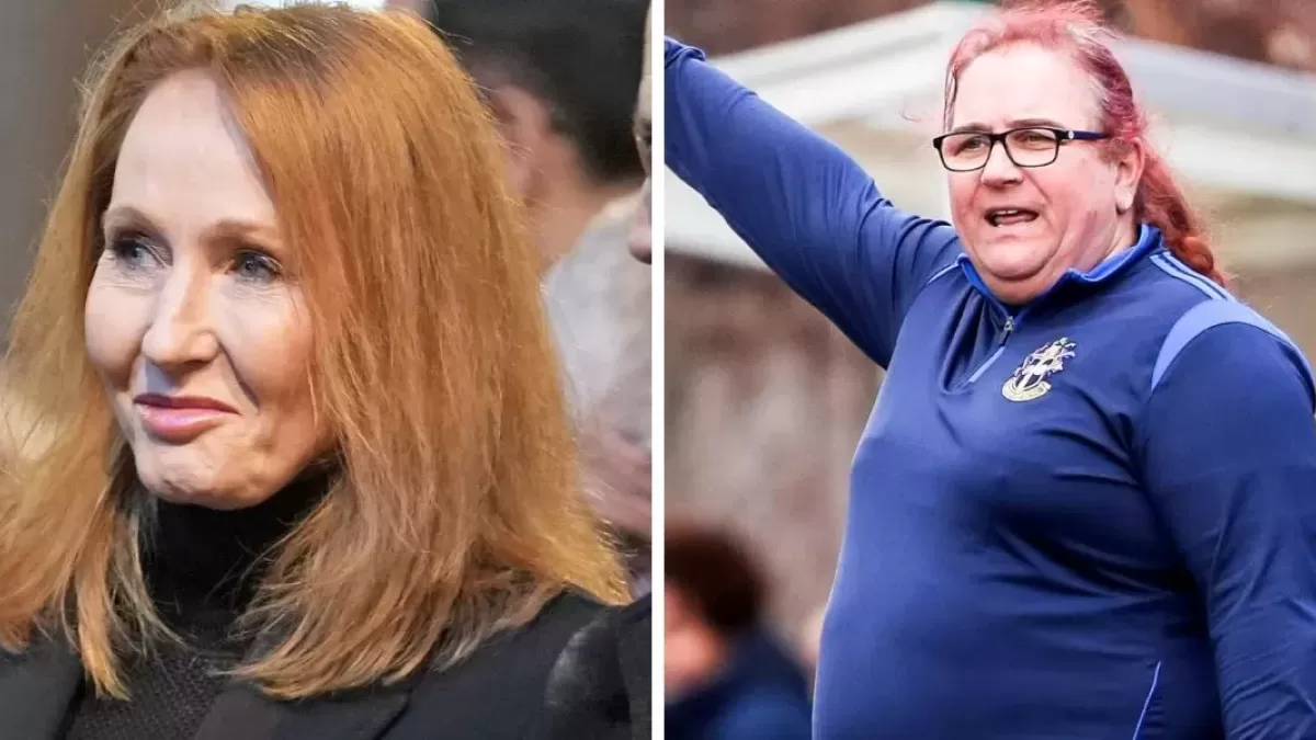 JK Rowling slaps down 'bullying' backlash after branding trans football coach 'a middle-aged bloke'